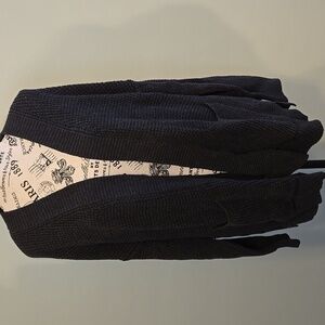 Charcoal Grey Knit Cardigan